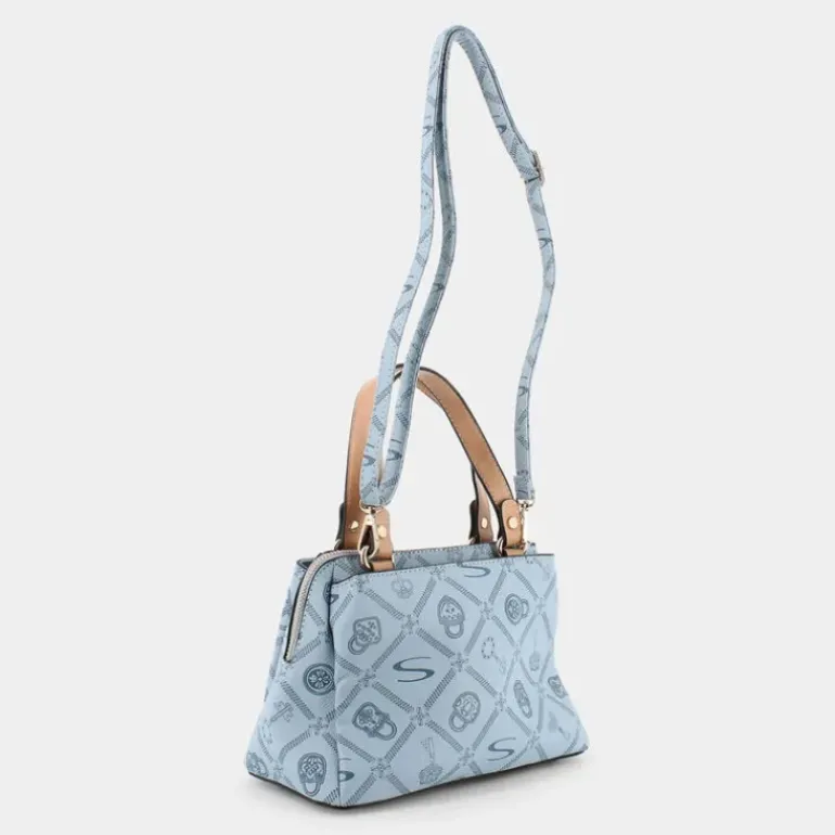 FOREVER- BORSE CELESTE-CREMA LJ-E24-06