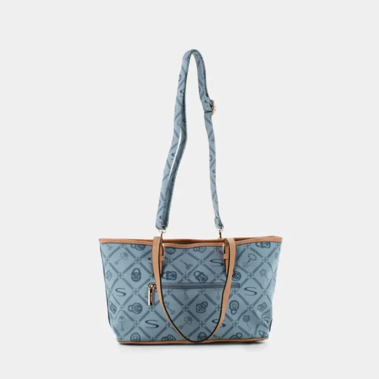 FOREVER- BORSE CELESTE-CREMA LJ-E24-01