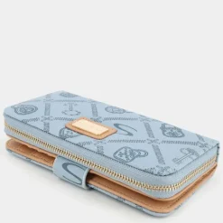 FOREVER- PICCOLA PELLETTERIA CELESTE-CREMA LJ-E25-11