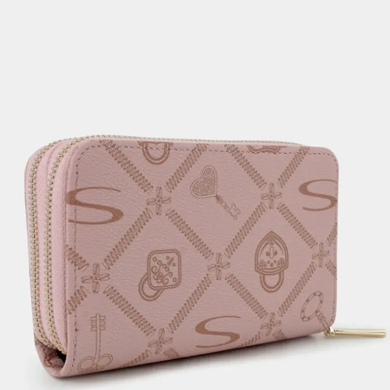 FOREVER- PICCOLA PELLETTERIA ROSA-CREMA LJ-E25-12