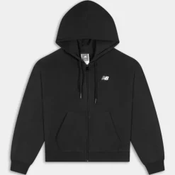 FRENCH TERRY FULL ZIP HOODIE- MAGLIE E FELPE BLACK WJ41501