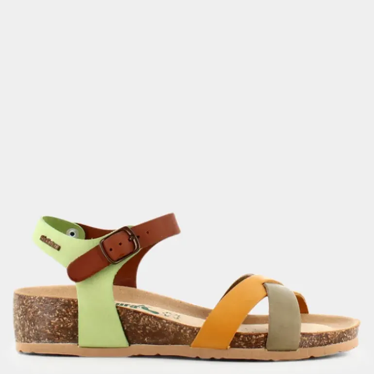 GAUCHO- SANDALI TAUPE/SENAPE/COGNAC/VERDE 12FREGENE