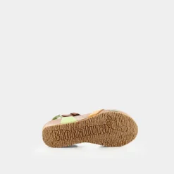 GAUCHO- SANDALI TAUPE/SENAPE/COGNAC/VERDE 24FREGENE