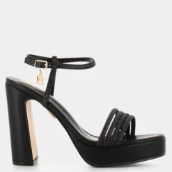 GLITTER- SANDALI NERO 8125