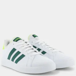GRAND COURT BASE 2.0- SPORTIVE white/collegiate green/lucid lemon ID4450