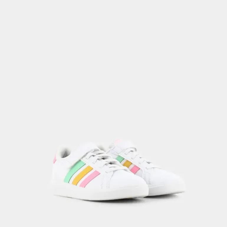 GRAND COURT 2.0 EL K- SPORTIVE ftwr white/pulse mint/beam pink HP8913