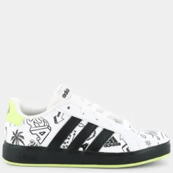 GRAND COURT 2.0 K- SPORTIVE white/core black/pulse lime IG4853