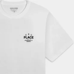 JORCASABLANCA BACK TEE SS CREW NECK- T-SHIRT BRIGHT WHITE 12252956