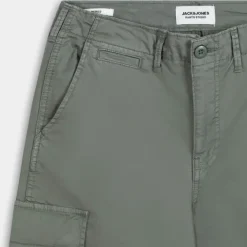 JPSTACE JJTUCKER CARGO AMA- PANTALONI AGAVE GREEN 12216664