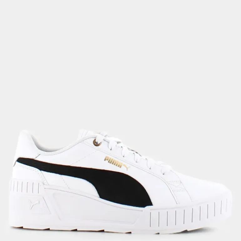 KARMEN WEDGE- SPORTIVE White/Black/Gold 390985