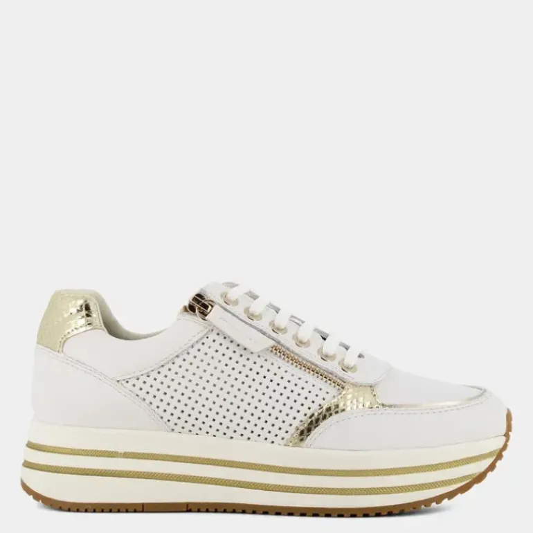 KENCY- SNEAKERS BIANCO/PLATINO D35QHE085KYC1327