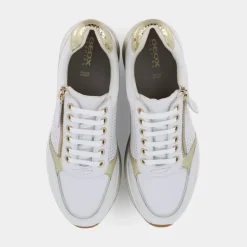 KENCY- SNEAKERS BIANCO/PLATINO D35QHE085KYC1327