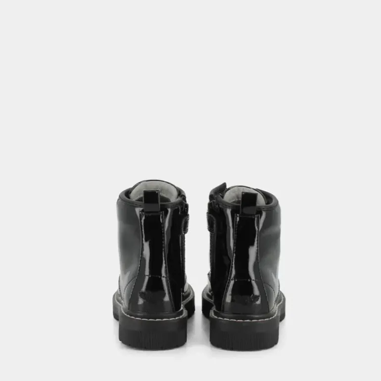 KENTON- SCARPONCINI E STIVALETTI VERNICE NERO LK HP2340
