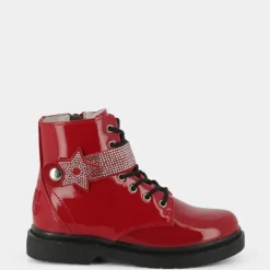 KENTON STELLA- SCARPONCINI E STIVALETTI ROSSO VERNICE LKHG2330