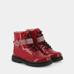 KENTON STELLA- SCARPONCINI E STIVALETTI ROSSO VERNICE LKHG2330