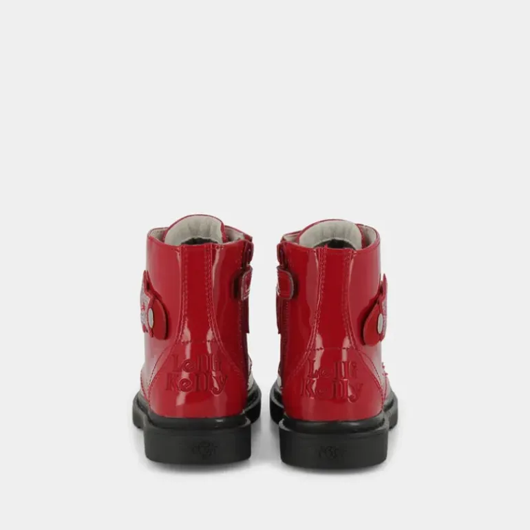 KENTON STELLA- SCARPONCINI E STIVALETTI ROSSO VERNICE LKHG2330