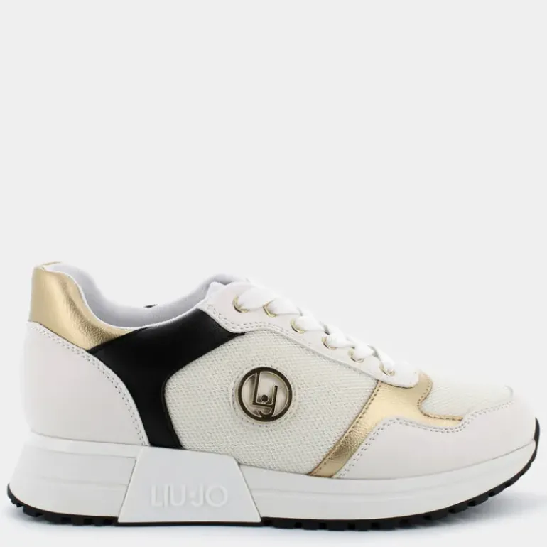 KISS 719- SNEAKERS WHITE-GOLD-BLACK 4A4713EX251S3223