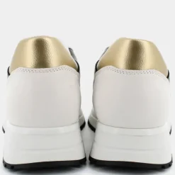 KISS 719- SNEAKERS WHITE-GOLD-BLACK 4A4713EX251S3223