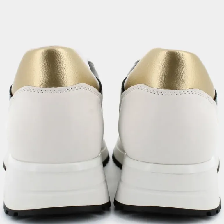 KISS 719- SNEAKERS WHITE-GOLD-BLACK 4A4713EX251S3223