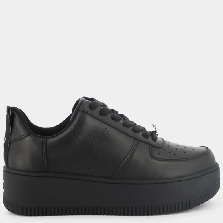 LEATHER- SNEAKERS NERO RACERR