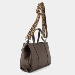 LEOPARD- BORSE CIOCCOLATO JI-I24-16