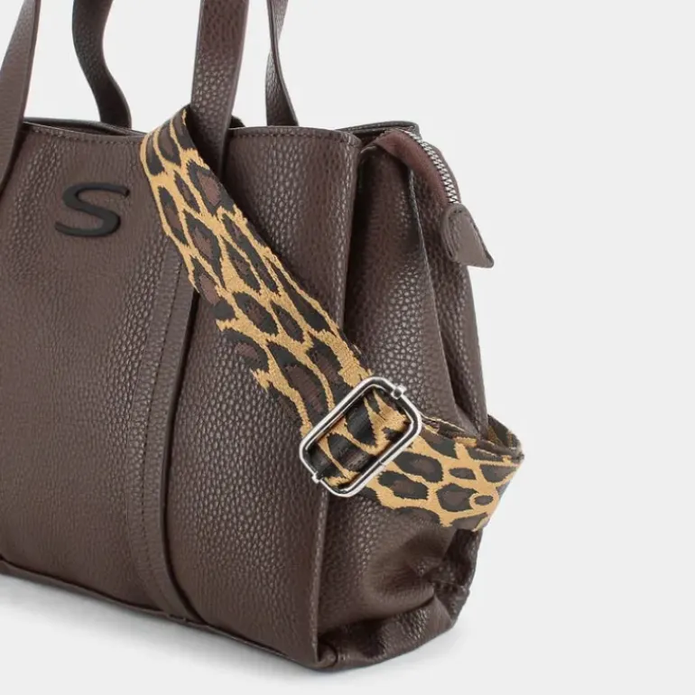 LEOPARD- BORSE CIOCCOLATO JI-I24-16