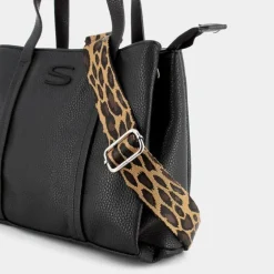LEOPARD- BORSE NERO JI-I24-16