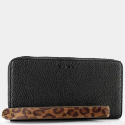 LEOPARD- PICCOLA PELLETTERIA NERO JI-I24-102