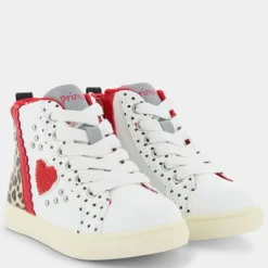 LUX- PRIMI PASSI BIANCO ROSSO LEOPARDATO 4950211