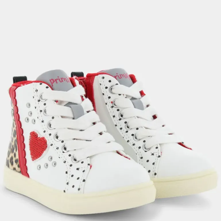 LUX- PRIMI PASSI BIANCO ROSSO LEOPARDATO 4950211