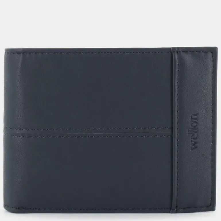 MARRON- PICCOLA PELLETTERIA BLU EN-E24-200