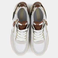 MAXI WONDER 72- SNEAKERS OFF WHITE-BROWN BA4057PX454S3179
