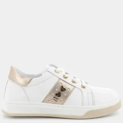 METALLIC- SNEAKERS BIANCO ORO CELIA 14