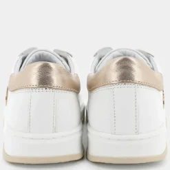 METALLIC- SNEAKERS BIANCO ORO CELIA 14