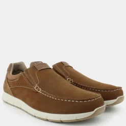 MOCASSINI MARRONE BRUCIATO/BEIGE IM-E25U-01