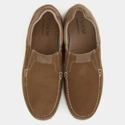 MOCASSINI MARRONE BRUCIATO/BEIGE IM-E25U-01