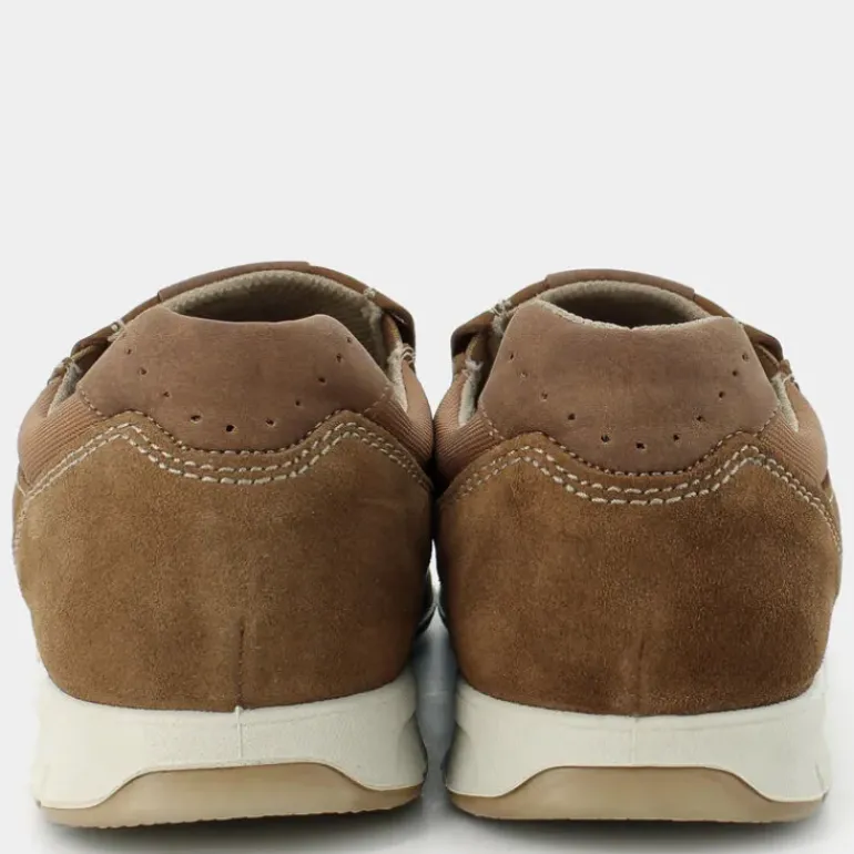 MOCASSINI MARRONE BRUCIATO/BEIGE IM-E25U-01