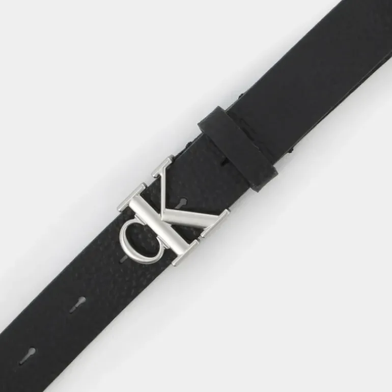 MONOGRAM PLAQUE- CINTURE BLACK 7003G-UB1