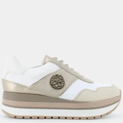 NEW KENCY A- SNEAKERS WHITE/LT TAUPE D55MZA08522C1ZH6