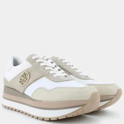NEW KENCY A- SNEAKERS WHITE/LT TAUPE D55MZA08522C1ZH6