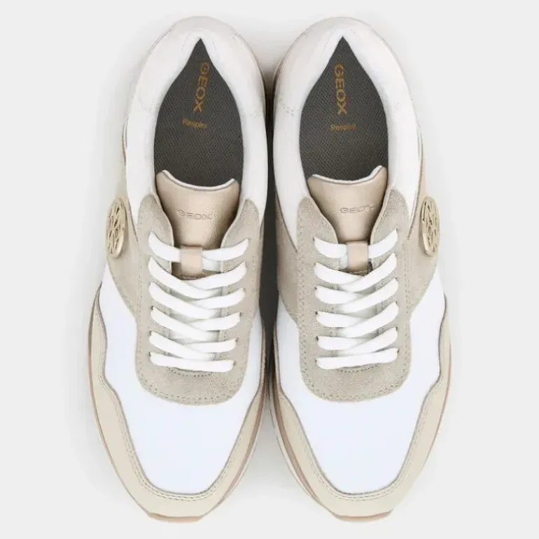 NEW KENCY A- SNEAKERS WHITE/LT TAUPE D55MZA08522C1ZH6
