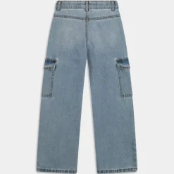 NKFROSE HW WIDE CARGO JEANS- PANTALONI LIGHT BLUE DENIM 13220709