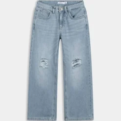 NKFROSE HW WIDE JEANS- PANTALONI LIGHT BLUE DENIM 13211699