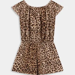 NKFVINAYA SS PLAYSUIT- VESTITI E TUTE BLACK LEO AOP 13215907