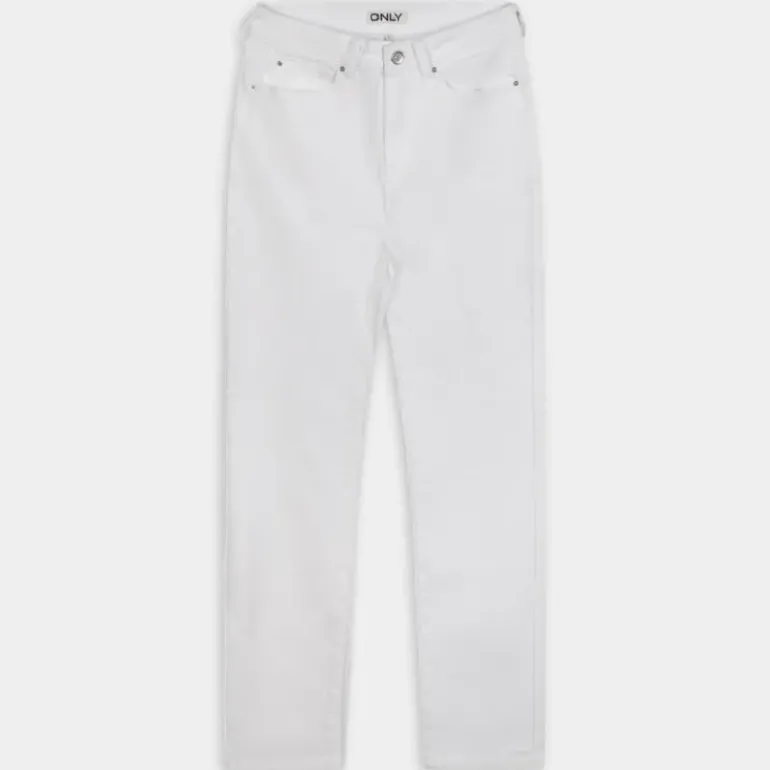ONLEMILY STRETCH HW STR ANK- PANTALONI BIANCO 15292435