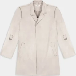 ONLJOLINE FAUX SUEDE COAT- GIACCHE E GIUBBOTTI Pumice Stone 15179864