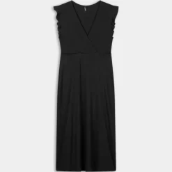 ONLMAY LIFE S/L WRAP MIDI DRESS- VESTITI E TUTE BLACK 15257520