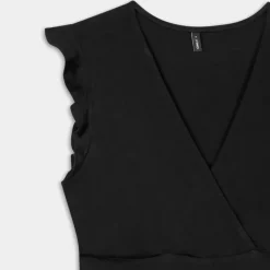 ONLMAY LIFE S/L WRAP MIDI DRESS- VESTITI E TUTE BLACK 15257520