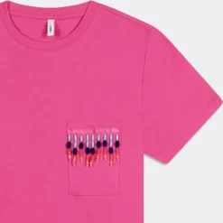 ONLTRIBE LIFE S/S POCKET TOP JRS- T-SHIRT Raspberry Rose 15315348