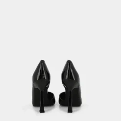 PATENT- DECOLLET&Egrave; BLACK PATENT DAMZIL